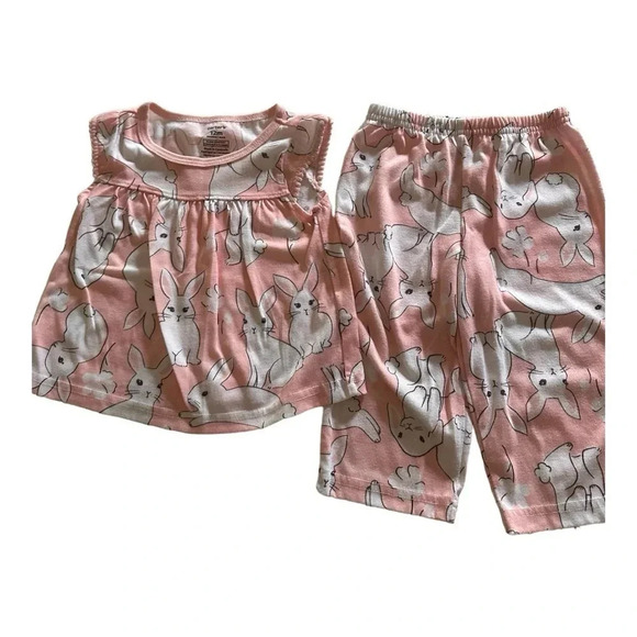 Carters pajamas for spring or summer girls size 12 months - Picture 2 of 5